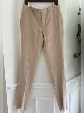 Officine Genérale Soft Corduroy Tan Dress Pants